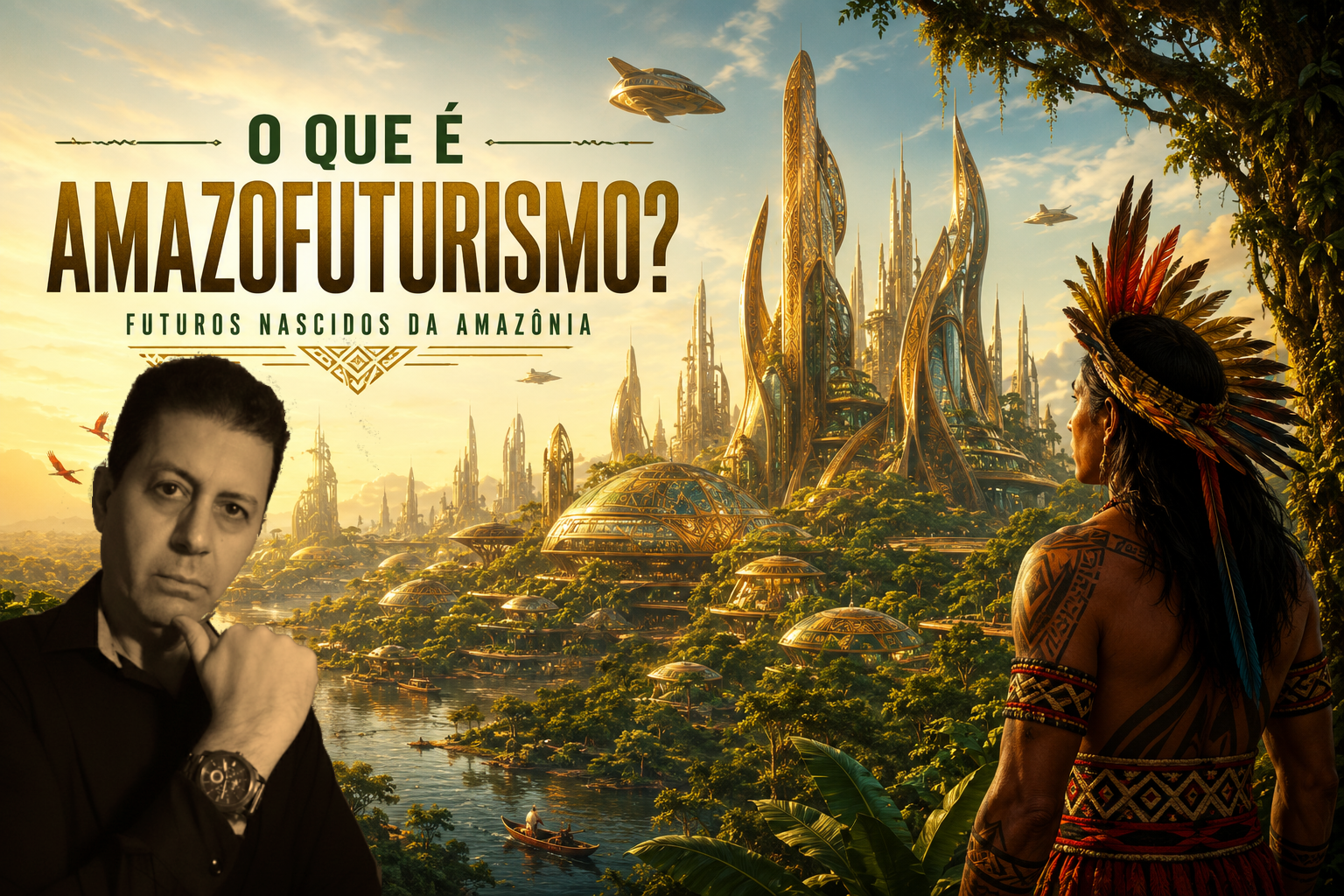 Amazofuturismo e desmatamento O Amazofuturismo e o desmatamento.